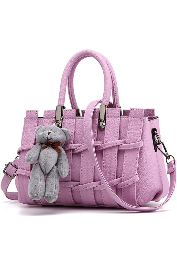 Womens Handbags and Purses Fashion Top Handle Satchel Tote PU Leather Shoulder Bags