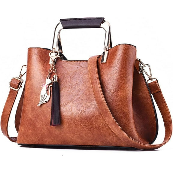Womens Handbags and Purses Fashion Top Handle Satchel Tote PU Leather Shoulder Bags