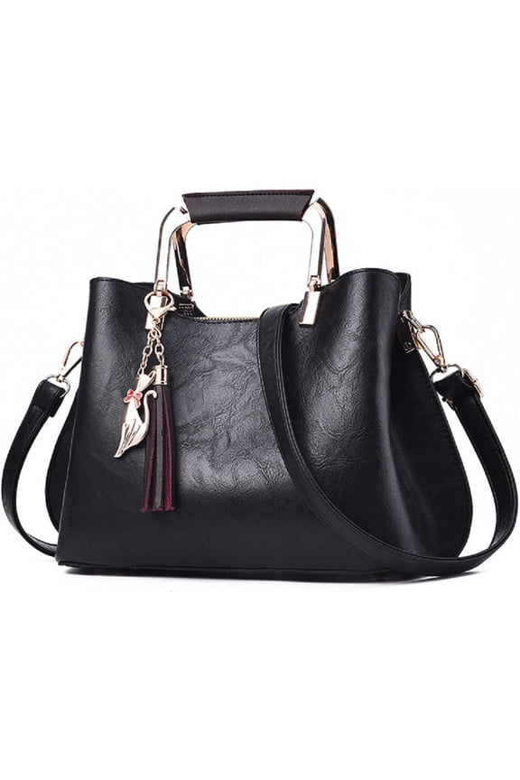 Womens Handbags and Purses Fashion Top Handle Satchel Tote PU Leather Shoulder Bags