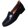 thumbnail image 1 of Womens Hands Free Slip On Fashion Classic Casual Comfort Penny Loafers for Women Navy Patent, 1 of 6