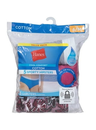 Hanes Womens Plus Cotton Brief 5-Pack P540AD, 11, White 