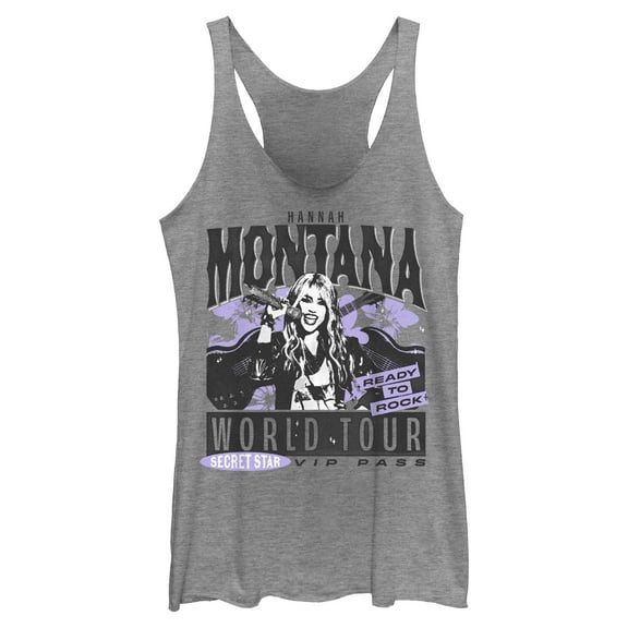 Womens Hannah Montana Secret Star VIP Pass Racerback Tank