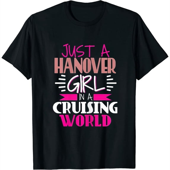 Womens Hannover cruise girls boat maritime travel Hannover T-Shirt Black Medium