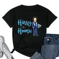 thumbnail image 1 of Womens Hanukkah Harry Is My Homie T-Shirt Jewish Trendy Black Small, 1 of 5