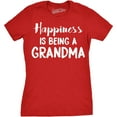thumbnail image 1 of Womens Happiness Is Being a Grandma T shirt Funny Cute Nana Grandmother Gift Womens Graphic Tees, 1 of 6