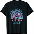 thumbnail image 1 of Womens Happy Last Day Of First Grade School 1St Grade Teacher T-Shirt Black Small, 1 of 5