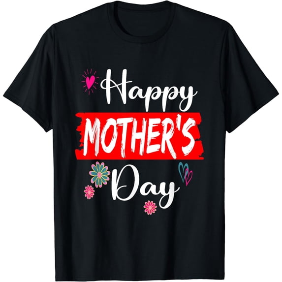 Womens Happy Mother's Day 2023 Mom Mommy Grandma Flowers T-Shirt