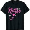 thumbnail image 1 of Womens Happy Nurse Week 2023 Wound Care Nurse Rn Cna Work Mom Dad T-Shirt Black Medium, 1 of 5