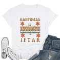 thumbnail image 1 of Womens Happy Ramadan Kareem Design Happiness Is Pakora T-Shirt White Large, 1 of 5