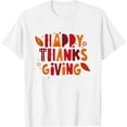 thumbnail image 1 of Womens Happy Thanksgiving Funny Turkey Day Holiday Gift T-Shirt White Medium, 1 of 5