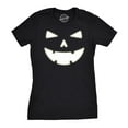 thumbnail image 1 of Womens Happy Tooth Glow in The Dark Pumpkin T Shirt Face Halloween Tee for Ladies Womens Graphic Tees, 1 of 9