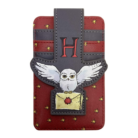 Womens Harry Potter Hedwig Owl Card Holder Wallet Button Snap Closure