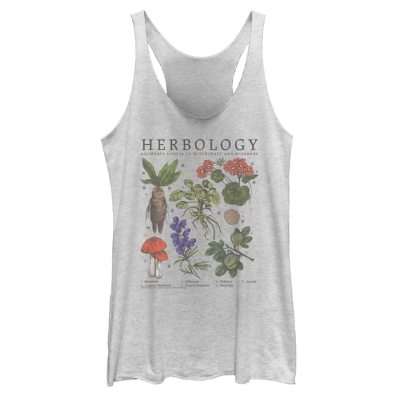 Womens Harry Potter Hogwarts Herbology Racerback Tank