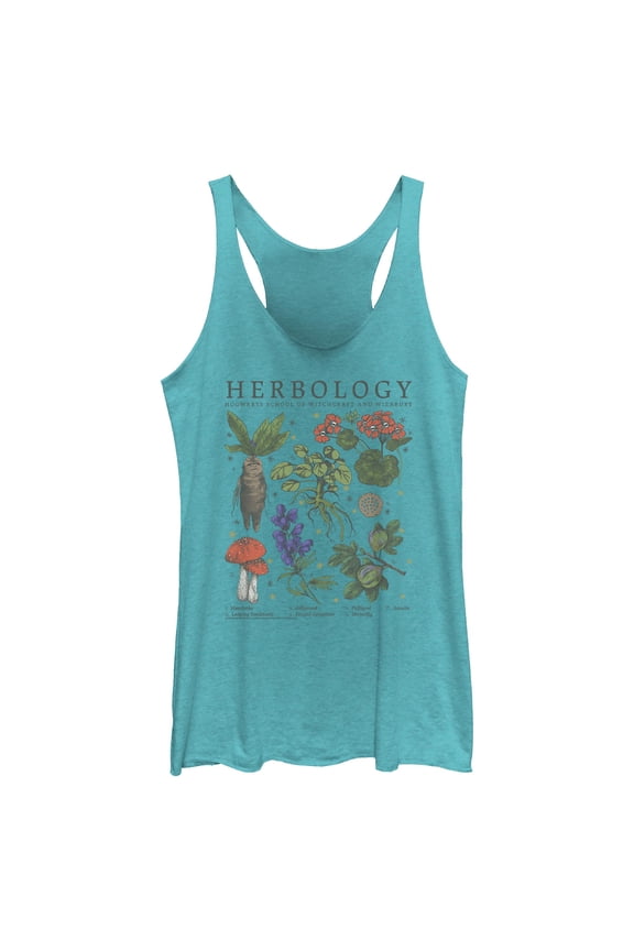 Womens Harry Potter Hogwarts Herbology Racerback Tank
