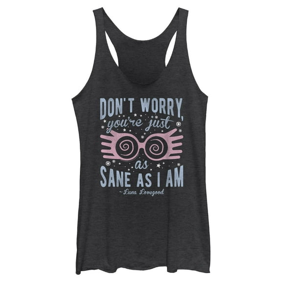 Womens Harry Potter Luna You’re Just As Sane as I Am Racerback Tank