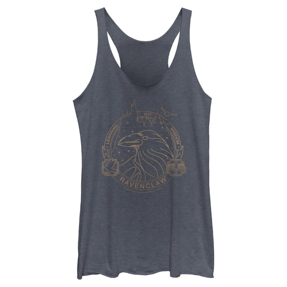 Womens Harry Potter Ravenclaw House Emblem Racerback Tank