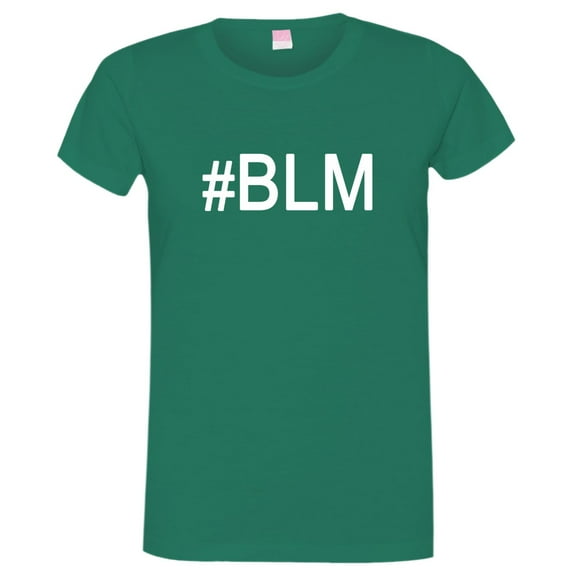 Womens Hashtag BLM Basic Word Tee Shirt Kelly M