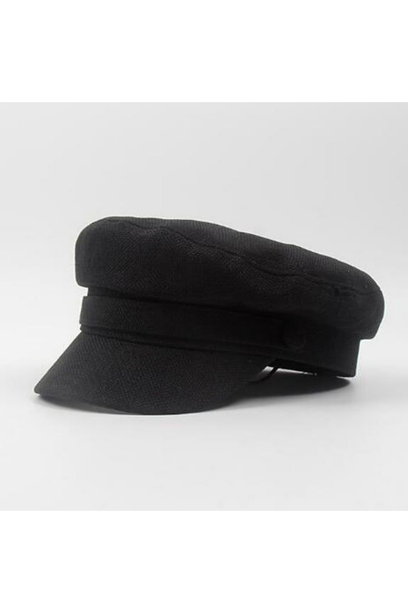 Womens Hat, Black Cotton Navy Versatile British Beret, Summer Hats for Women, One Size, Women's Hats, Womens Sun Hats