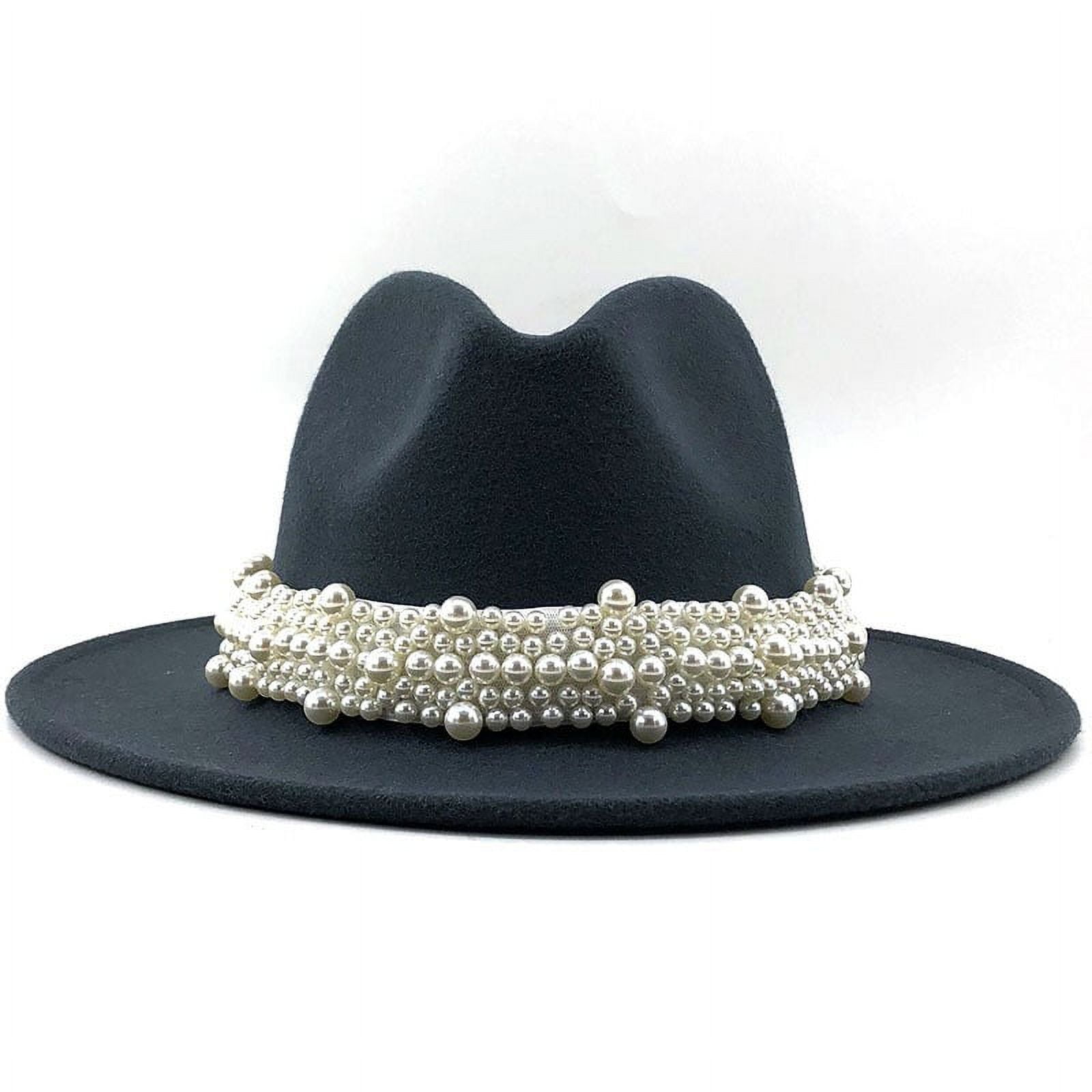 Elegant Gray Women\'s Hat with Rhinestone Band Womens Silver-Rhinestone-Western-Cowboy Hat with Diamond  main image 3