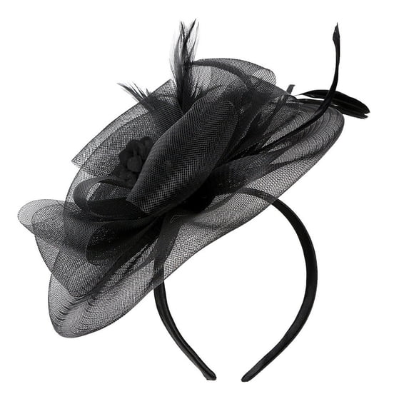 Womens Hat Long Fingerless Party Fashion Gloves Headbands for Women Black One Size
