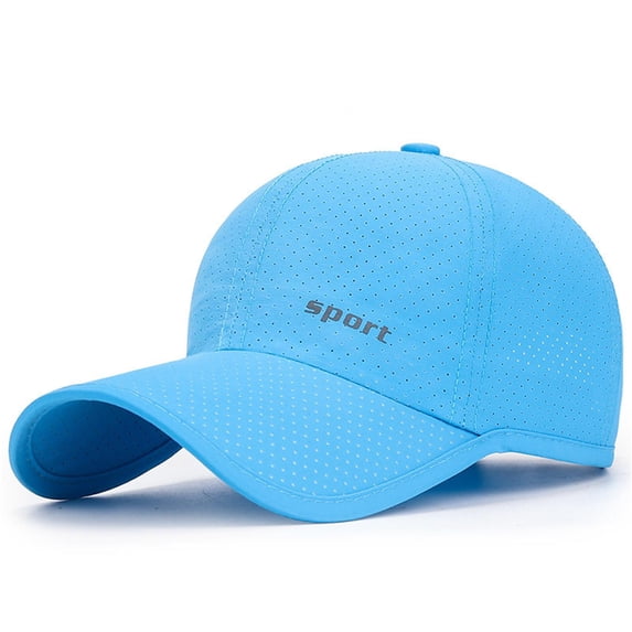 Womens Hats Baseball Caps Quick Drying Lightweight Uv Protection Lightweight Running Cap Light Blue One Size