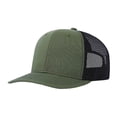thumbnail image 1 of Womens Hats Classic Structured Trucker Snapback Baseball Cap for Men Adjustable Flat Brim Solid Color Mesh Hat, 1 of 3