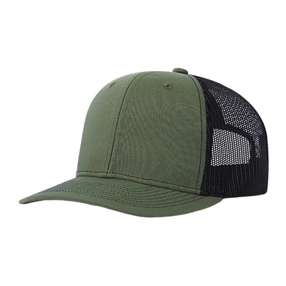 Womens Hats Classic Structured Trucker Snapback Baseball Cap for Men Adjustable Flat Brim Solid Color Mesh Hat