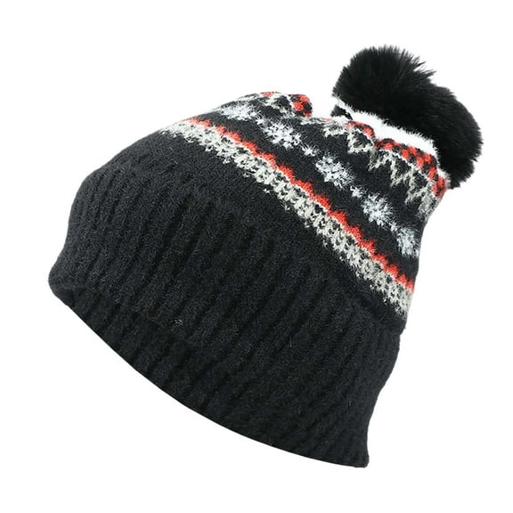 Womens Hats Cozy Lined Warm Knit Cap Stretchy Casual Outdoor Soft Comfortable Trendy Beanie Hat