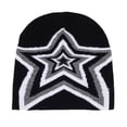 thumbnail image 1 of Womens Hats Star Print Lightweight Warm Pullover Cap Stretchy Casual Soft Comfortable Trendy Beanie Hat, 1 of 3