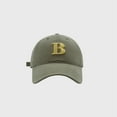 thumbnail image 1 of Womens Hats Unisex Baseball B Letter Embroidery Korean Fashion Versatile Sun Protection Summer Adjustable Baseball Caps, 1 of 4