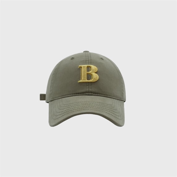 Womens Hats Unisex Baseball B Letter Embroidery Korean Fashion Versatile Sun Protection Summer Adjustable Baseball Caps