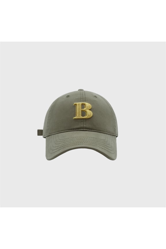 Womens Hats Unisex Baseball B Letter Embroidery Korean Fashion Versatile Sun Protection Summer Adjustable Baseball Caps