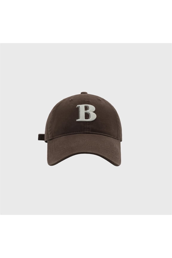 Womens Hats Unisex Baseball B Letter Embroidery Korean Fashion Versatile Sun Protection Summer Adjustable Men's Baseball Caps