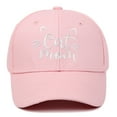 thumbnail image 1 of Womens Hats Unisex Baseball Cat Mom Embroidered Summer Sun Protection Adjustable Hard Top Cat Lover Baseball Caps, 1 of 3