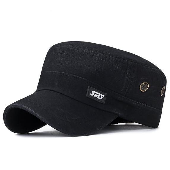 Womens Hats Unisex Baseball Military Flat Vintage Sport Sun Adjustable Outdoor Baseball Caps Black One Size
