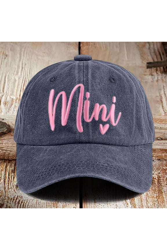 Womens Hats Unisex Baseball Mini Funny Adjustable Mini Sun Protection Distressed Letter Embroidered Summer Mens Hats And Caps