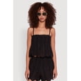 thumbnail image 1 of Womens Haute Monde Eyelet Scallop Trim Cropped Cami, 1 of 5