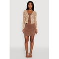 thumbnail image 1 of Womens Haute Monde Floral Lace Tie Front Cardigan, 1 of 5