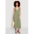 thumbnail image 1 of Womens Haute Monde Linen Wood Beaded Strap Sundress, 1 of 4