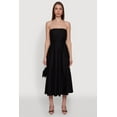 thumbnail image 1 of Womens Haute Monde Strapless Pleated Midi Dress with Zip Back, 1 of 4