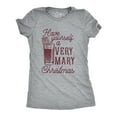 thumbnail image 1 of Womens Have Yourself A Very Mary Christmas T Shirt Funny Xmas Bloody Mary Drinking Tee for Ladies Womens Graphic Tees, 1 of 9
