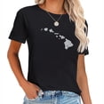 thumbnail image 1 of Womens Hawaiian Island Chain Retro T Shirt, 1 of 6