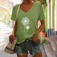 thumbnail image 1 of Womens Hawaiian T-Shirts,Womens Cute Tropical Print Graphic Tee Shirts Vneck Short Sleeve Casual Summer Beach Vacation Shirts Tops, 1 of 5