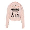 thumbnail image 1 of Womens Hawkins Middle School AV Club Cropped Hooded Sweatshirt, 1 of 1