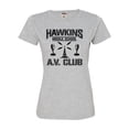 thumbnail image 1 of Womens Hawkins Middle School AV Club Deluxe Soft T-Shirt, 1 of 1