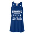 thumbnail image 1 of Womens Hawkins Middle School AV Club Flowy Racerback Tank Top T-Shirt, 1 of 1