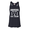 thumbnail image 1 of Womens Hawkins Middle School AV Club Flowy Racerback Tank Top T-Shirt, 1 of 1