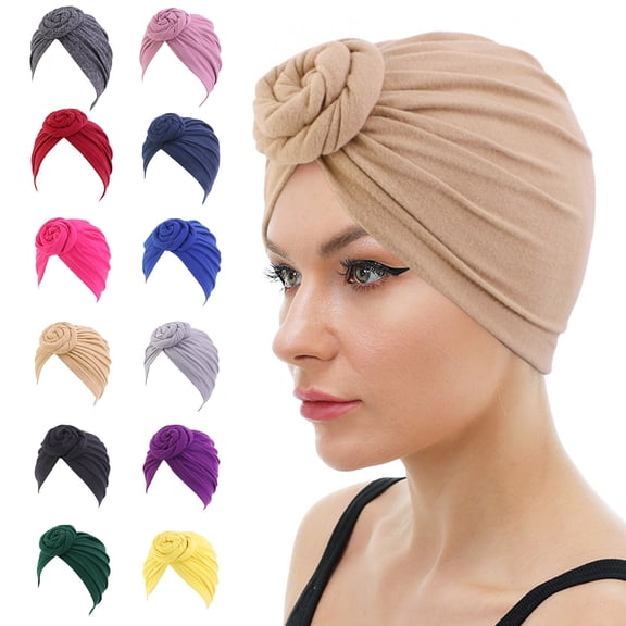 Womens Head Cover Turban Scarf Cap Wrap Style Headwear