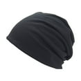 thumbnail image 1 of ZQUUVOU Womens Head Scarf Solid Color Fashionable And Thick Warm Ear Protection Hood Black, 1 of 2