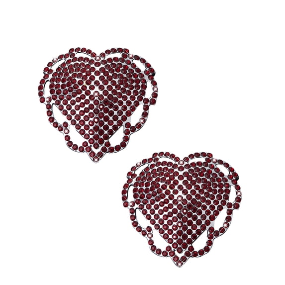 Womens Heart Rhinestones Nipple Covers Reusable Adhesive Pasties Raves Party Breast Petals Sticky Bras Nipple Stickers